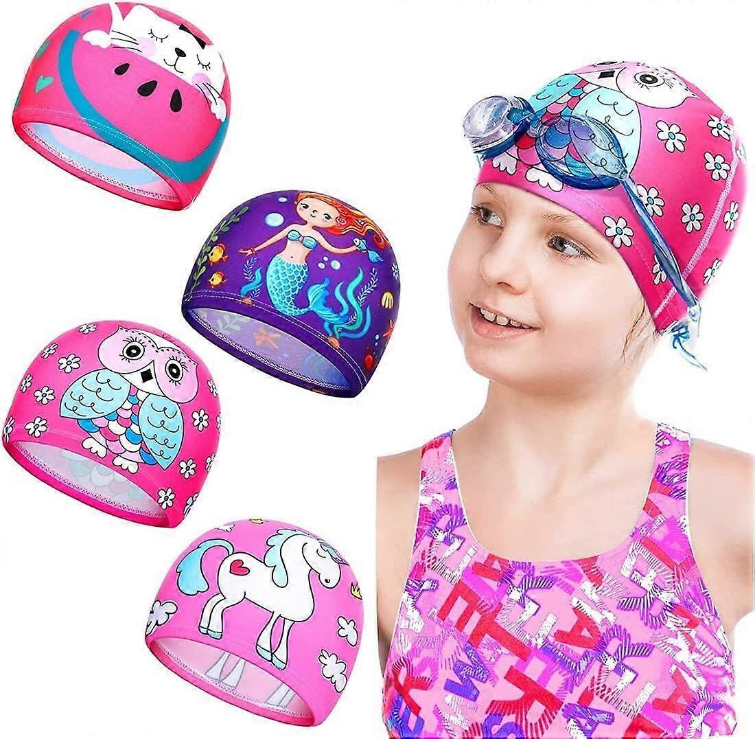 Kids Swim Caps for Boys Girls Toddler Age 2-12
