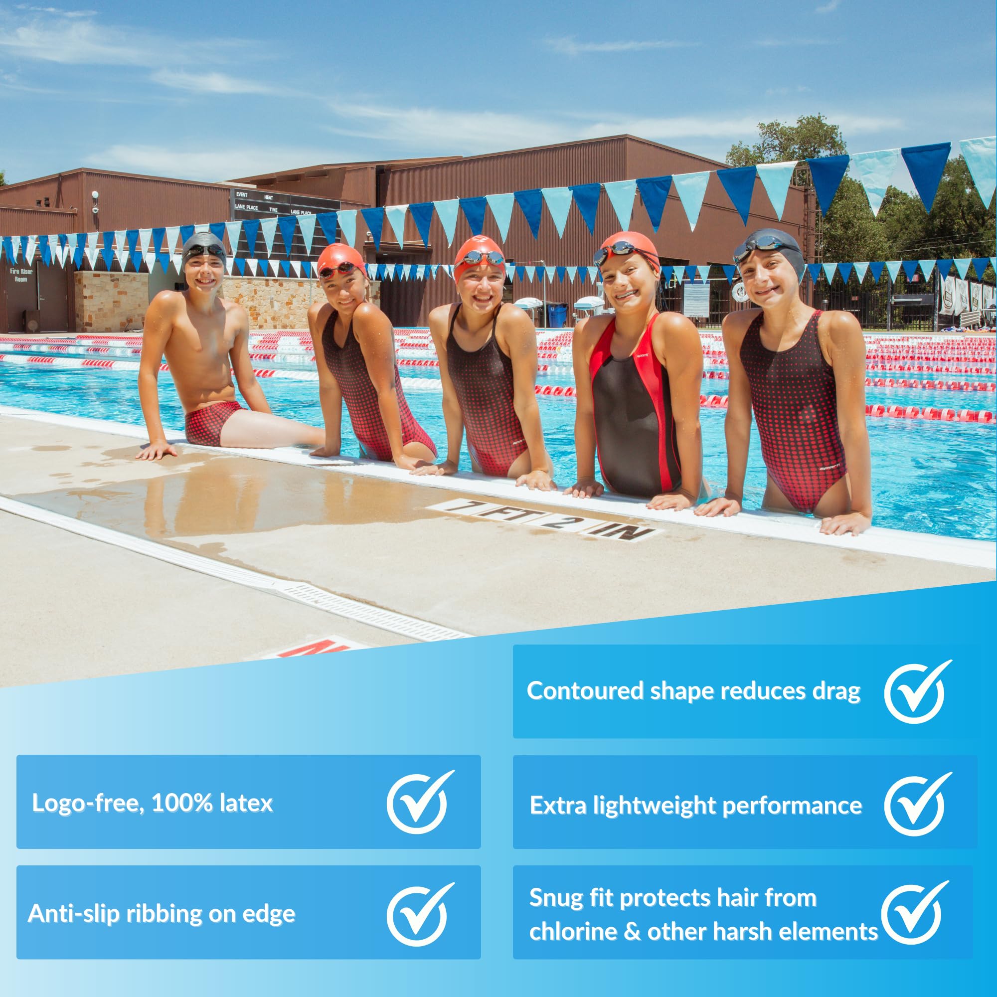 Kids Silicone swim cap