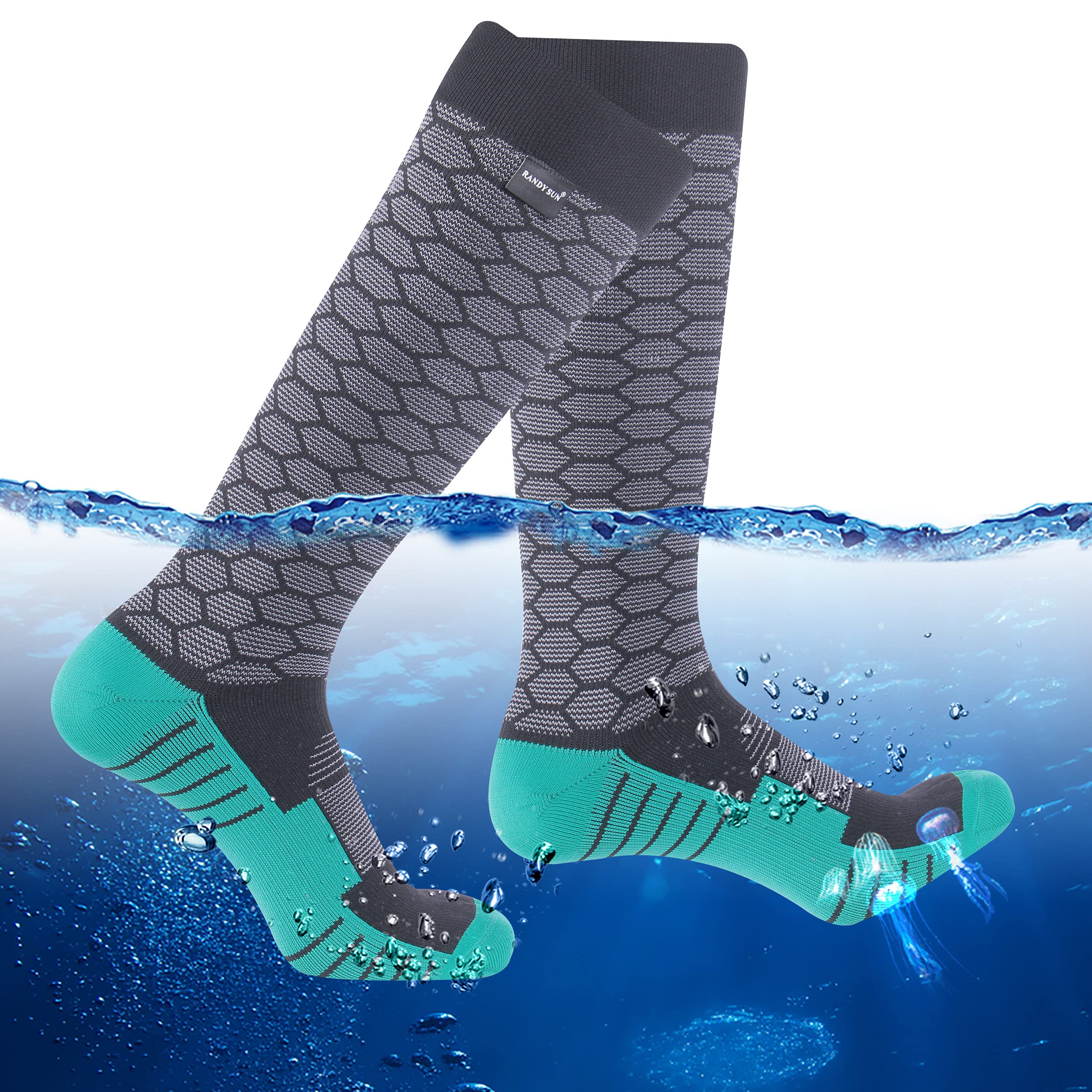 Waterproof Breathable Knee High Kayaking Hunting Dive Socks