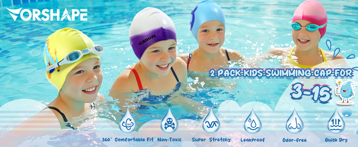 Kids Swimming Caps Photo