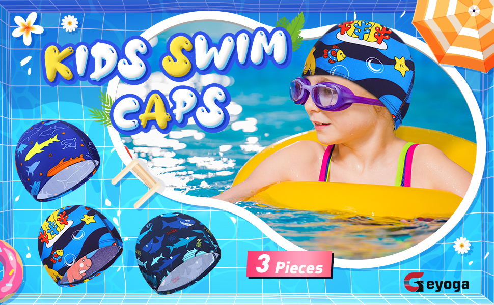 Kids Swimming Caps Photo
