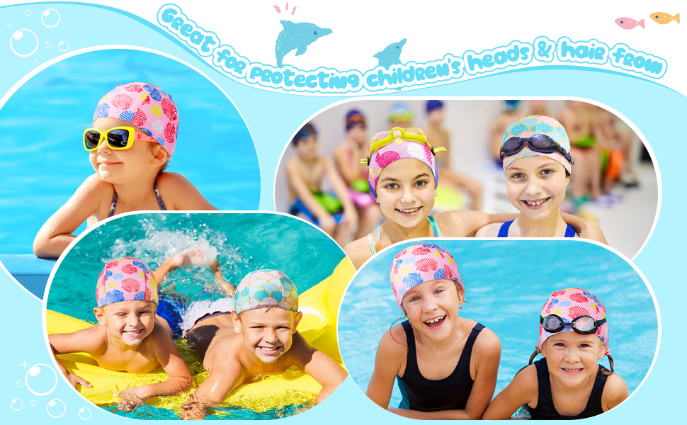 Kids Swimming Caps Photo