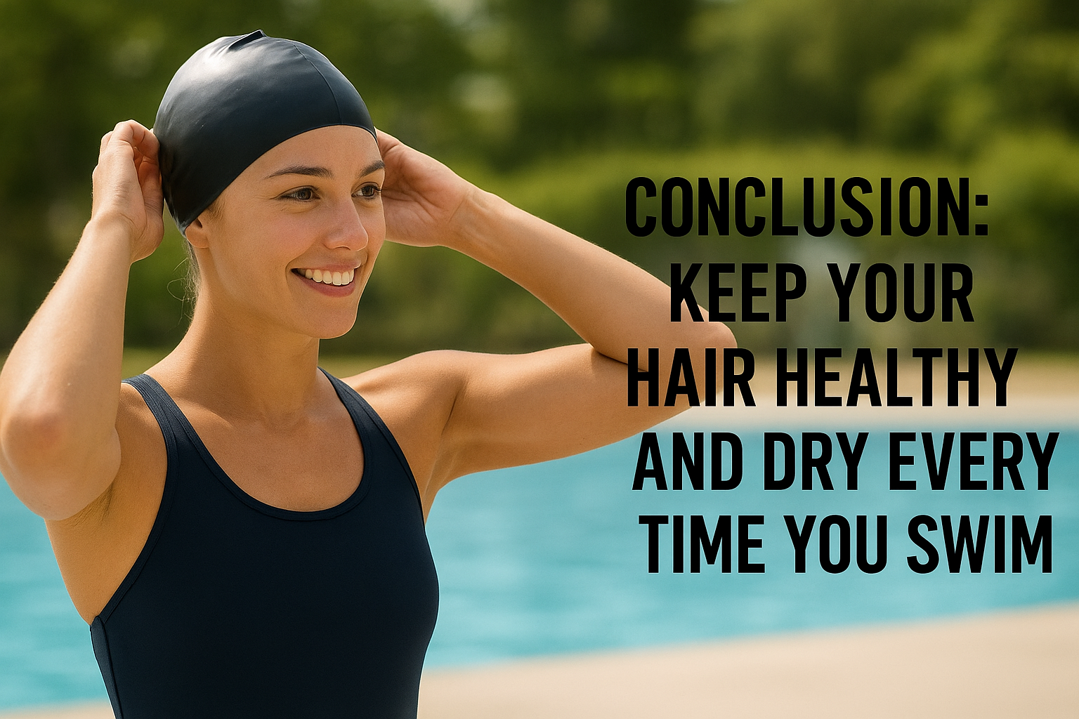 Why does my hair get wet even after wearing a swim cap?