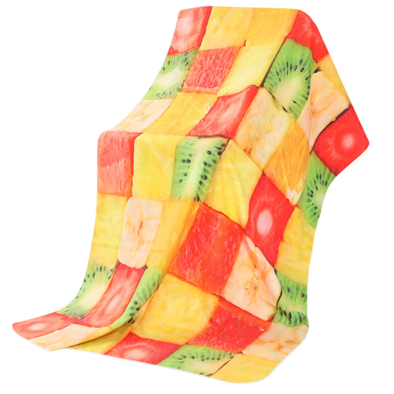Double-Sided Velvet Microfiber Beach Towelk